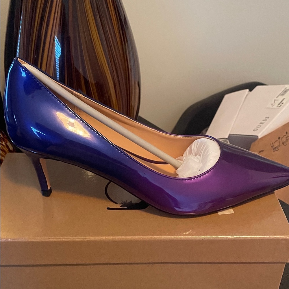 Shiny Purple Women's Heels